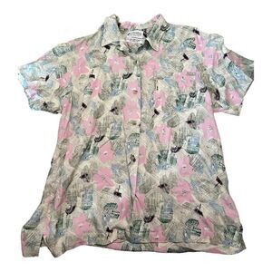 Columbia | Men’s Vintage Floral Mix Print Fly Fishing Button Down Shirt | XL